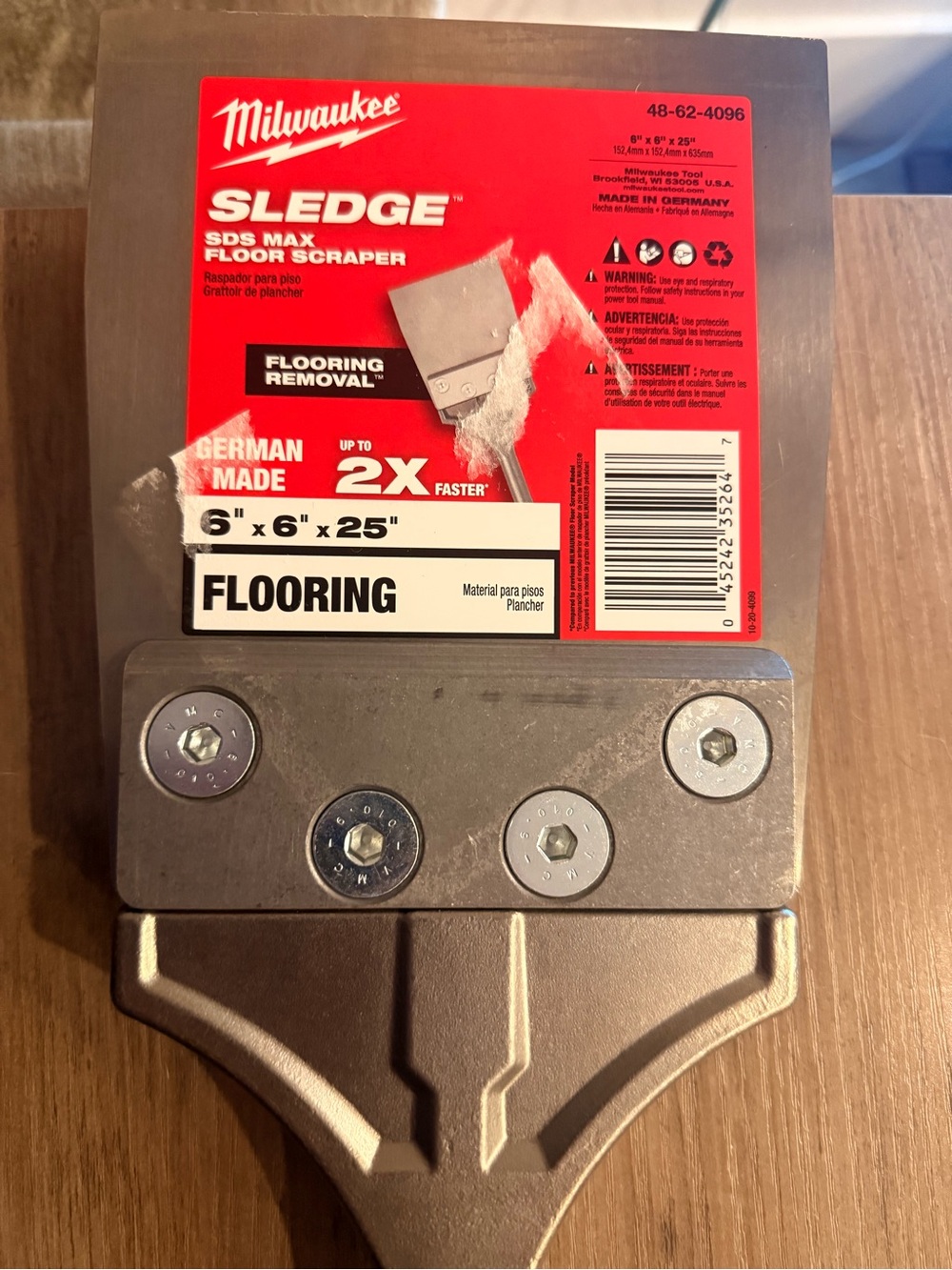 Milwaukee Sledge SDS Max Flooring Scraper - Silver
